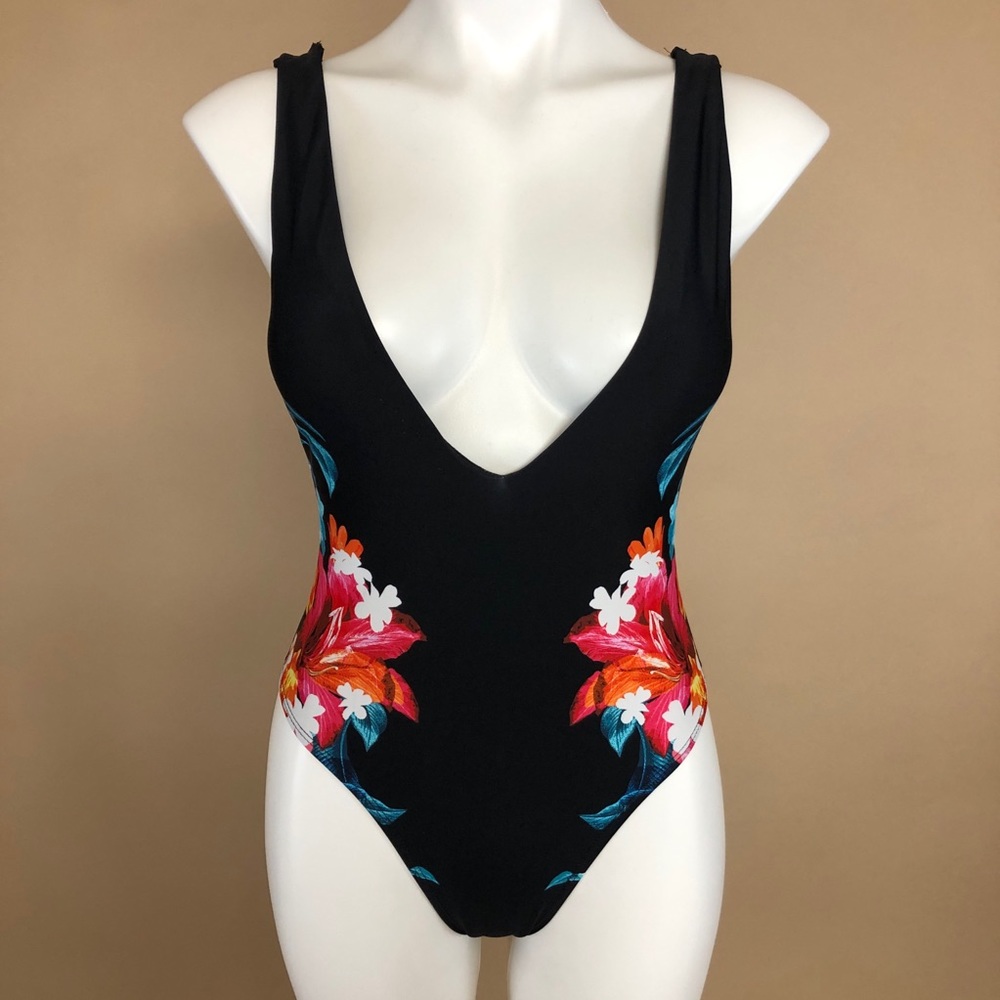 Swimsuits for All Plunging High Cut One Piece 6